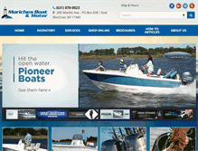 Tablet Screenshot of morichesboatandmotor.com